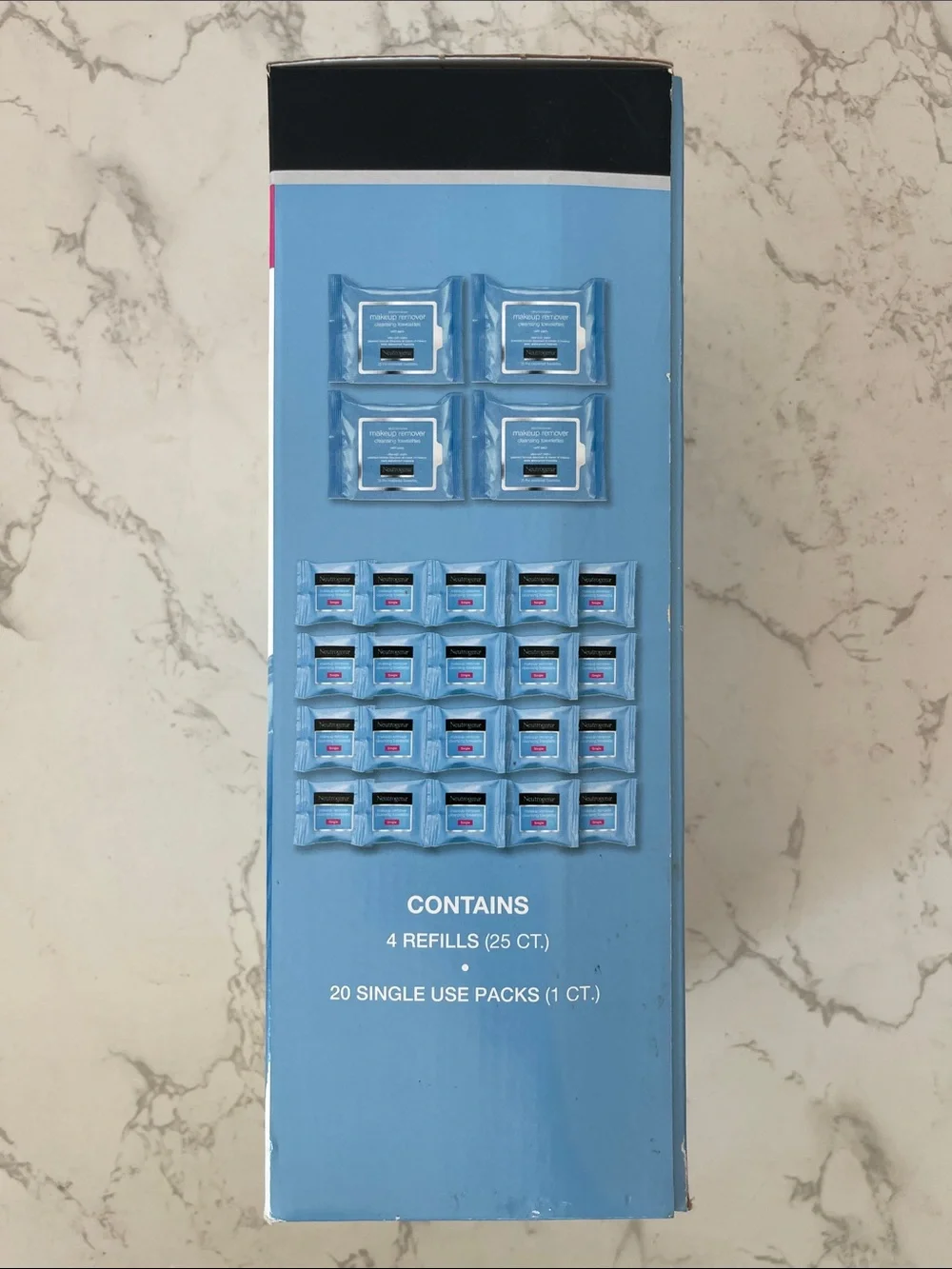 Neutrogena Blue Makeup Remover Cleansing Towelettes - Pink Accent